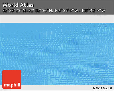 Physical 3D Map of the Area around 82° 45' 30" N, 106° 10' 30" W