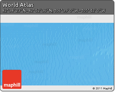 Physical 3D Map of the Area around 82° 45' 30" N, 106° 10' 30" W