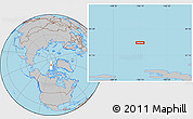 Gray Location Map of the area around 82° 45' 30" N, 106° 10' 30" W