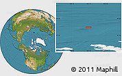 Satellite Location Map of the area around 82° 45' 30" N, 106° 10' 30" W