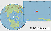 Savanna Style Location Map of the area around 82° 45' 30" N, 106° 10' 30" W