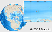 Shaded Relief Location Map of the area around 82° 45' 30" N, 106° 10' 30" W