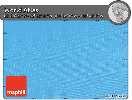 Physical Map of the Area around 82° 45' 30" N, 106° 10' 30" W
