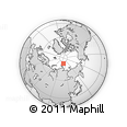 Outline Map of the Area around 82° 45' 30" N, 109° 43' 29" E, rectangular outline