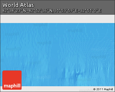 Physical 3D Map of the Area around 82° 45' 30" N, 32° 22' 30" E