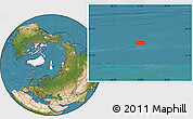 Satellite Location Map of the area around 82° 45' 30" N, 37° 28' 30" E