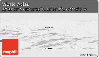 Satellite Panoramic Map of the Area around 82° 45' 30" N, 72° 10' 30" W