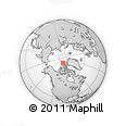 Outline Map of the Area around 82° 58' 10" N, 104° 28' 29" W, rectangular outline