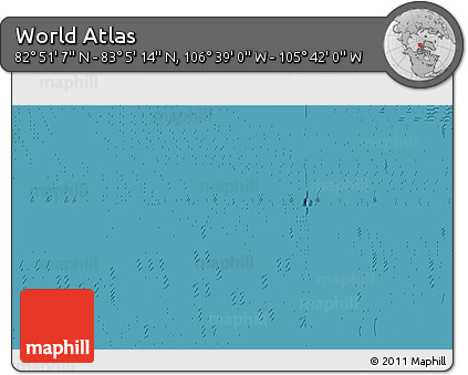 Satellite 3D Map of the Area around 82° 58' 10" N, 106° 10' 30" W
