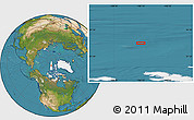 Satellite Location Map of the area around 82° 58' 10" N, 106° 10' 30" W