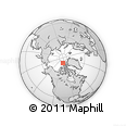 Outline Map of the Area around 82° 58' 10" N, 106° 10' 30" W, rectangular outline