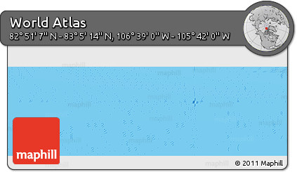 Physical Panoramic Map of the Area around 82° 58' 10" N, 106° 10' 30" W
