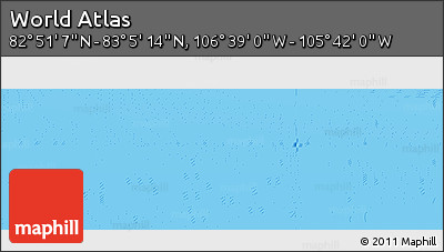 Physical Panoramic Map of the Area around 82° 58' 10" N, 106° 10' 30" W