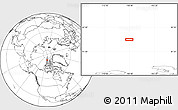 Blank Location Map of the area around 82° 58' 10" N, 108° 43' 29" W