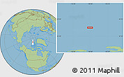 Savanna Style Location Map of the area around 82° 58' 10" N, 108° 43' 29" W