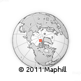 Outline Map of the Area around 82° 58' 10" N, 108° 43' 29" W, rectangular outline