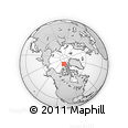 Outline Map of the Area around 82° 58' 10" N, 110° 25' 30" W, rectangular outline