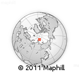 Outline Map of the Area around 82° 58' 10" N, 115° 40' 30" E, rectangular outline