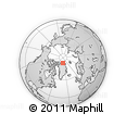 Outline Map of the Area around 82° 58' 10" N, 39° 1' 29" W, rectangular outline