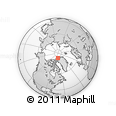 Outline Map of the Area around 82° 58' 10" N, 70° 28' 29" W, rectangular outline