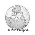 Outline Map of the Area around 82° 58' 10" N, 77° 25' 30" E, rectangular outline