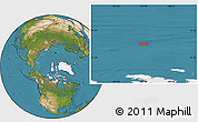 Satellite Location Map of the area around 83° 10' 46" N, 103° 37' 30" W