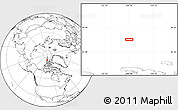 Blank Location Map of the area around 83° 10' 46" N, 104° 28' 29" W