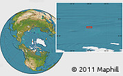 Satellite Location Map of the area around 83° 10' 46" N, 104° 28' 29" W