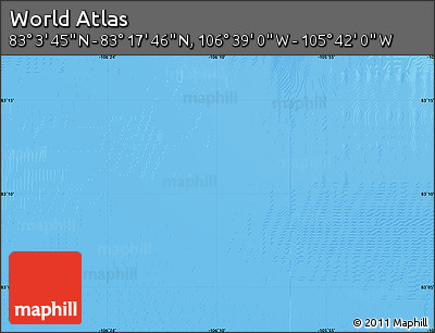 Physical Map of the Area around 83° 10' 46" N, 106° 10' 30" W