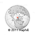 Outline Map of the Area around 83° 10' 46" N, 106° 10' 30" W, rectangular outline