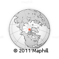 Outline Map of the Area around 83° 10' 46" N, 107° 1' 30" W, rectangular outline