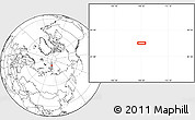 Blank Location Map of the area around 83° 10' 46" N, 108° 52' 30" E
