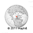 Outline Map of the Area around 83° 10' 46" N, 108° 43' 29" W, rectangular outline