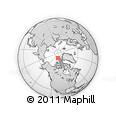 Outline Map of the Area around 83° 10' 46" N, 109° 34' 29" W, rectangular outline