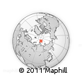 Outline Map of the Area around 83° 10' 46" N, 110° 34' 29" E, rectangular outline