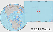 Gray Location Map of the area around 83° 10' 46" N, 110° 25' 30" W