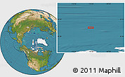 Satellite Location Map of the area around 83° 10' 46" N, 110° 25' 30" W