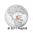 Outline Map of the Area around 83° 10' 46" N, 110° 25' 30" W, rectangular outline