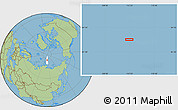 Savanna Style Location Map of the area around 83° 10' 46" N, 112° 16' 30" E