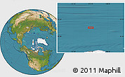 Satellite Location Map of the area around 83° 10' 46" N, 112° 7' 30" W