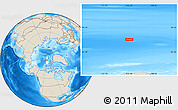 Shaded Relief Location Map of the area around 83° 10' 46" N, 112° 7' 30" W
