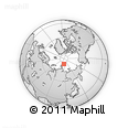Outline Map of the Area around 83° 10' 46" N, 116° 31' 30" E, rectangular outline