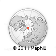 Outline Map of the Area around 83° 10' 46" N, 13° 40' 30" E, rectangular outline