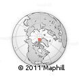 Outline Map of the Area around 83° 10' 46" N, 86° 37' 30" W, rectangular outline