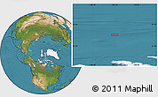 Satellite Location Map of the area around 83° 23' 16" N, 105° 19' 29" W