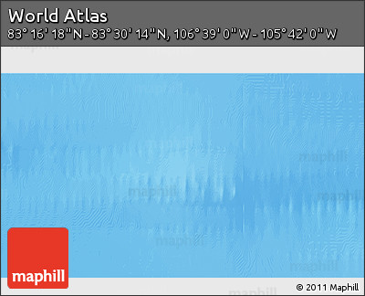 Shaded Relief 3D Map of the Area around 83° 23' 16" N, 106° 10' 30" W