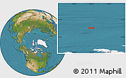 Satellite Location Map of the area around 83° 23' 16" N, 106° 10' 30" W