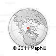 Outline Map of the Area around 83° 23' 16" N, 106° 10' 30" W, rectangular outline