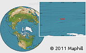 Satellite Location Map of the area around 83° 23' 16" N, 107° 1' 30" W