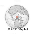 Outline Map of the Area around 83° 23' 16" N, 107° 1' 30" W, rectangular outline